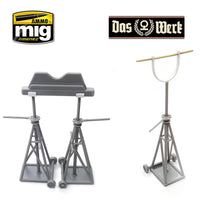 1/48 Luftwaffe Jack Stand Set with Saw Horses - Standard Edition