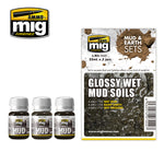 GLOSSY WET MUD SOILS